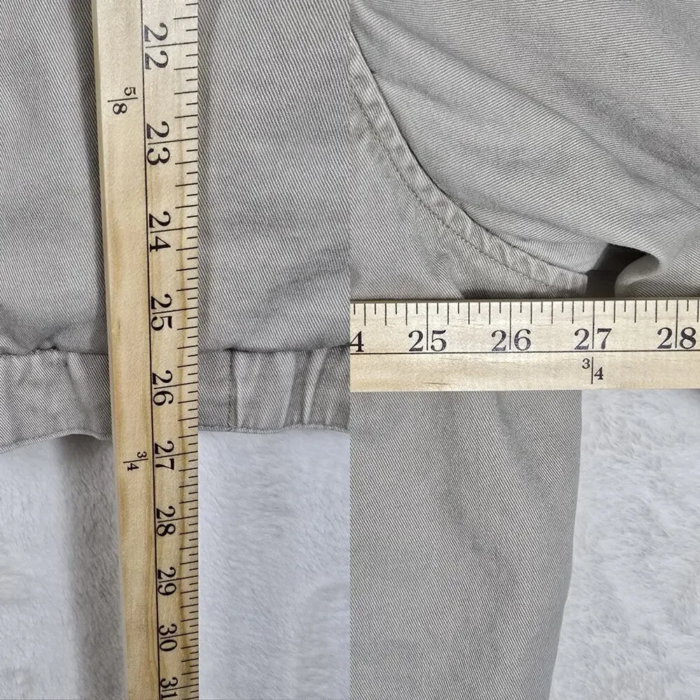 Vintage Chaps Ralph Lauren Beige Khaki Bomber Jacket Size XL 90s Phone Pocket